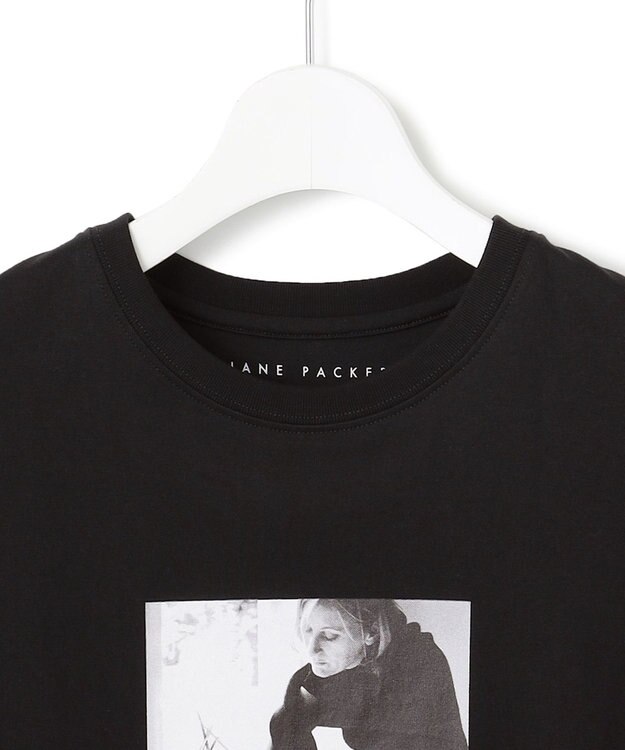 23区 S 【洗える】JANE PACKERコラボ フォトプリント Tシャツ ブラック(PHOTO)