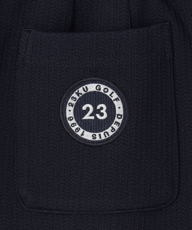 23区GOLF 【WOMEN】ヘリンボンジャージスカート ネイビー系