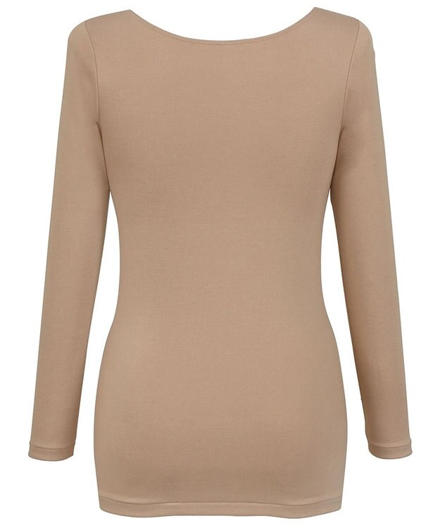 Wing あったかインナー　【綿の贅沢オーガニック】　オーガニックコットン混　やわらかな肌ざわり　８分袖　ウイング／ワコール　EL4830 ブラウン