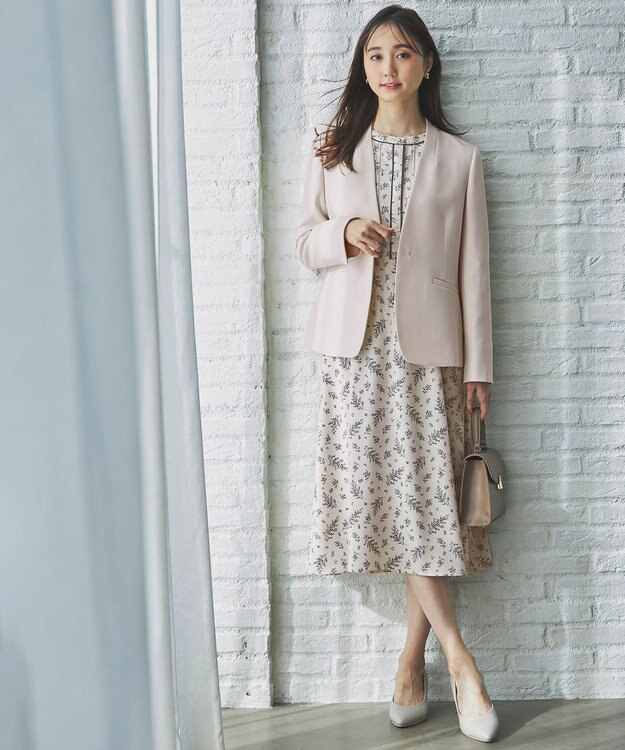 ANY SIS L 【セットアップ対応】褒めらレディカラーレス ジャケット アイボリー