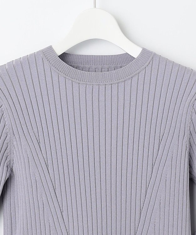 Feroux 【洗える】ニットコンビ ワンピース ブラック系2