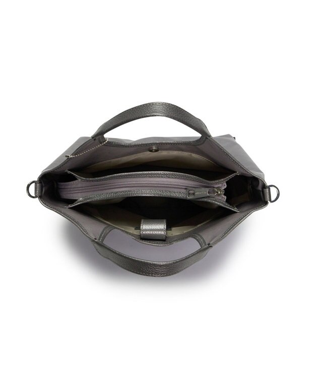 PELLE BORSA 2WAYハンドバッグ Alive アライブ 9085 ガンメタ
