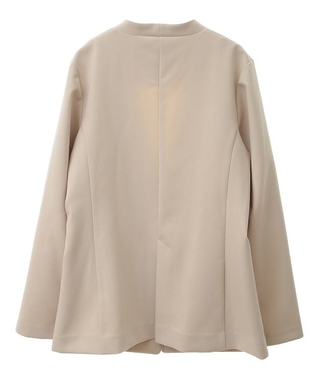 YECCA VECCA ストレッチノーカラージャケット Light Beige