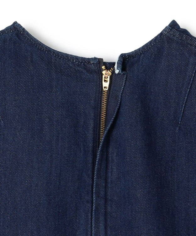 BEIGE， 【洗える・Oggi ８月号掲載】NAVIGLIO / ショート丈ノースリーブデニムブラウス Indigo