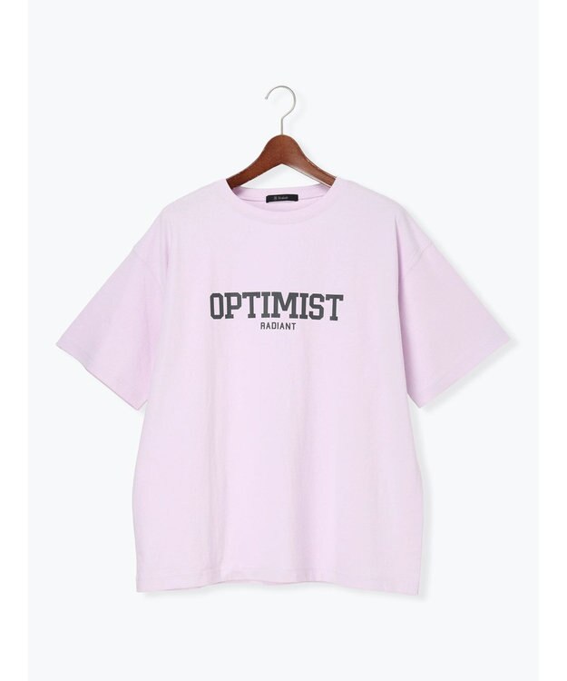 Te chichi シンプルロゴプリントBIGTシャツ《2026 SUMMER LOOK item》 ピンク