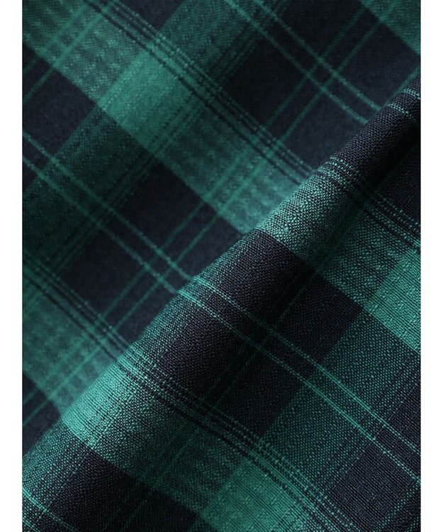 Green Parks ＥＧＯＩＳＴ　チェックロゴシャツチュニック Green