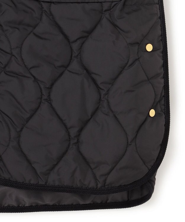 23区 【撥水加工】中綿 パディング ジレ ブラック系