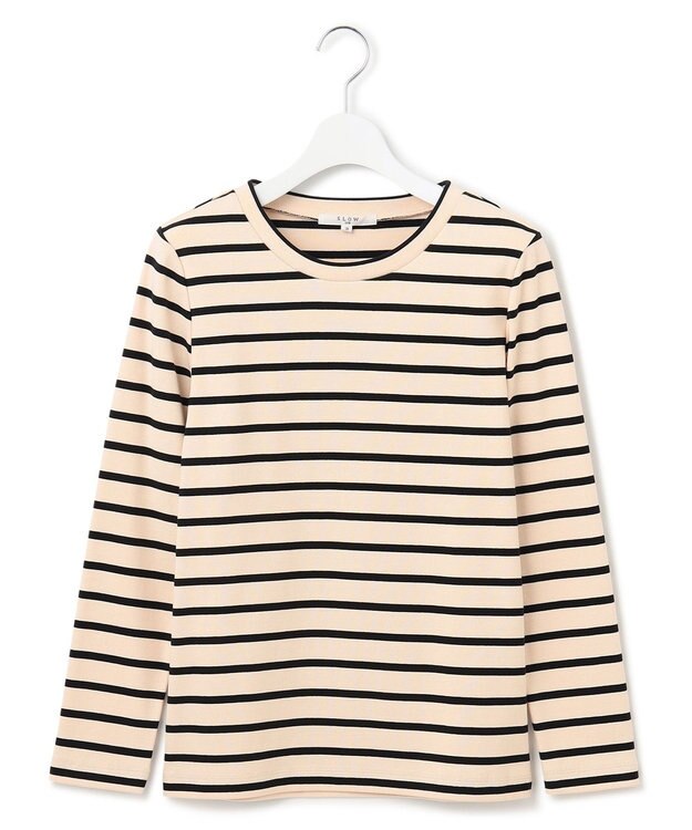 23区 L 【SLOW/一部店舗限定】ミドルフライスジャージー 長袖カットソー ブラック系1