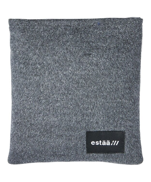 MOONBAT estaa ダウンマフラー 無地／手洗い可／ポケッタブル チャコールグレー