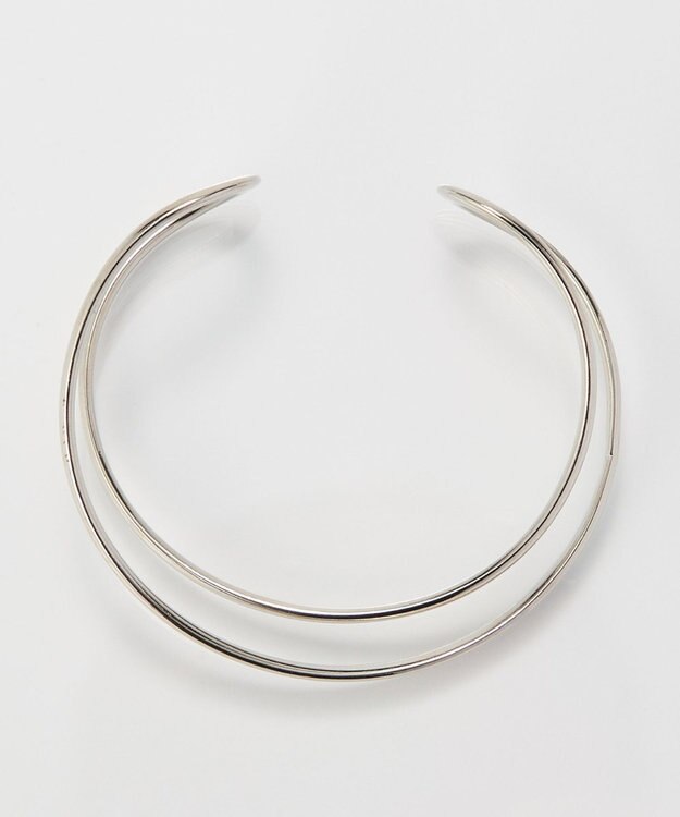 Phoebe 【金属アレルギー対応】ツインカレントカフバングル　シルバー/ニッケルフリー シルバー