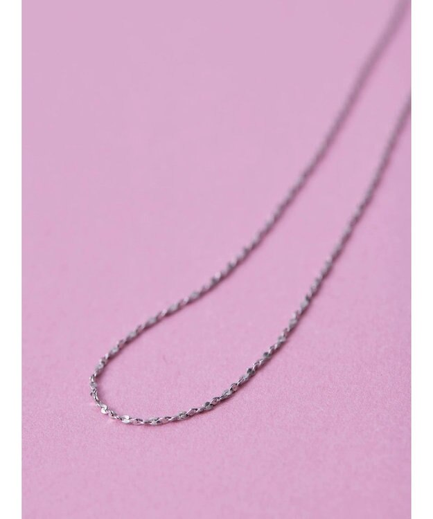 AMERICAN HOLIC ツイストチェーンロングネックレス Silver