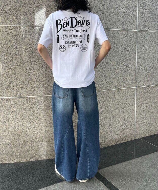 WEGO 【ユニセックス着用ITEM/MLサイズ展開】BENDAVISクラシックロゴT（SS） ホワイト