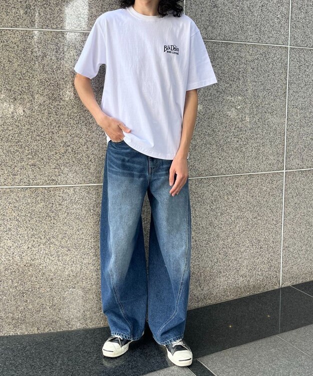 WEGO 【ユニセックス着用ITEM/MLサイズ展開】BENDAVISクラシックロゴT（SS） ホワイト