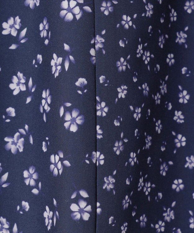 組曲 KIDS 【110-140㎝】フラワーパッチワークワンピース ネイビー系