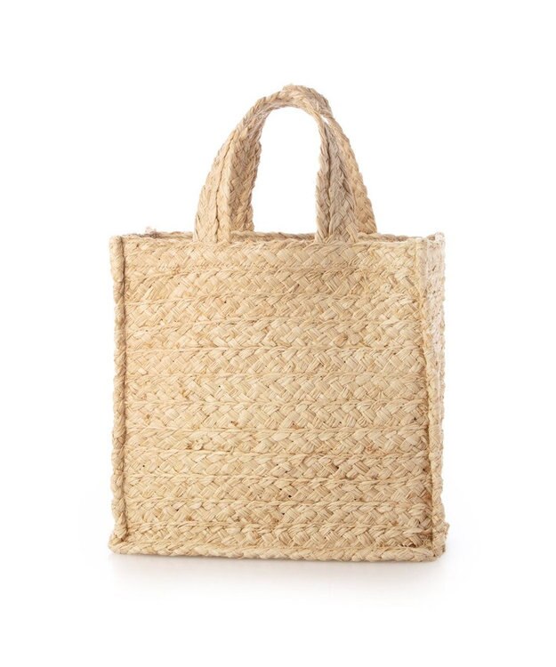 UNBILLION カカトゥ kakatoo / ラフィアスクエアトートバッグ ベージュ