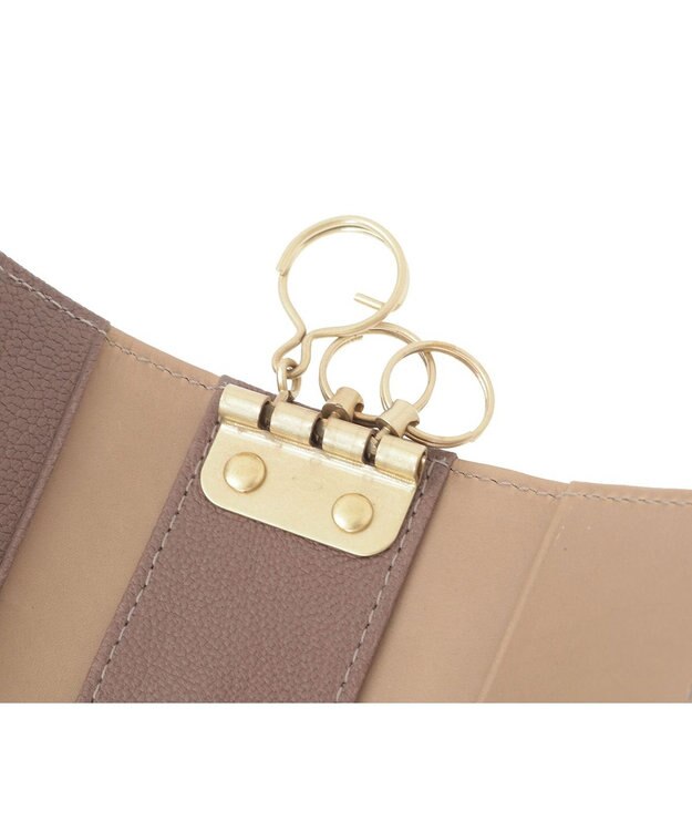 genten フレスコ キーケース ローズグレー