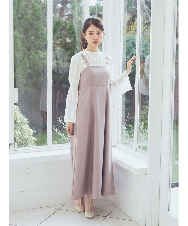 earth music&ecology ジャガードシャーリングプルオーバー Ivory