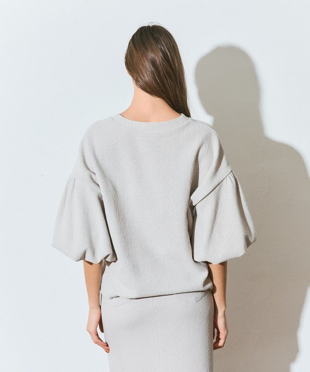 GRACE CONTINENTAL バルーンスリーブカットトップ ベージュ