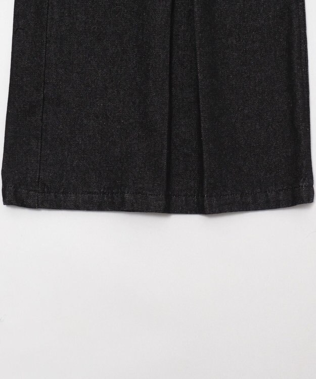 WEGO センタータックバギーフレアデニム デニムブラック