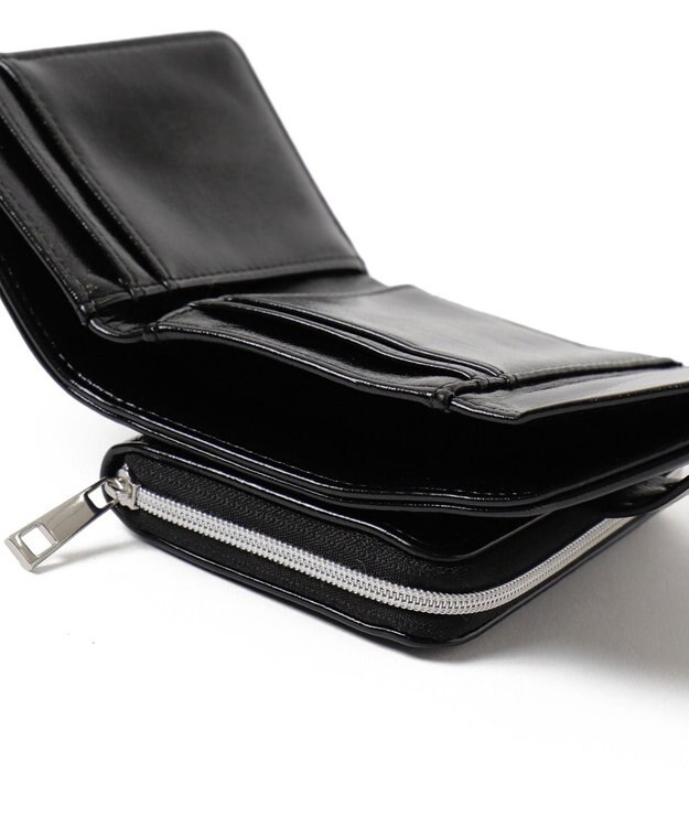 WEGO ハトメベルトフラップウォレット ブラック