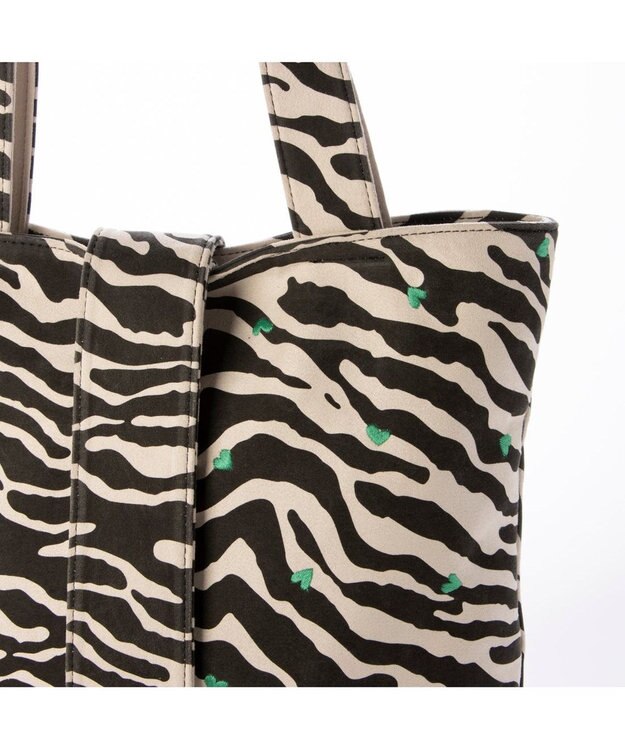 UNBILLION カカトゥ kakatoo / ハートエンブロイダリートート ゼブラ