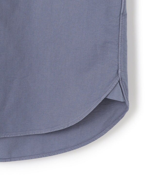 J.PRESS MEN 【オックス ガーメントダイ】バックブルバンドカラーシャツ サックスブルー系