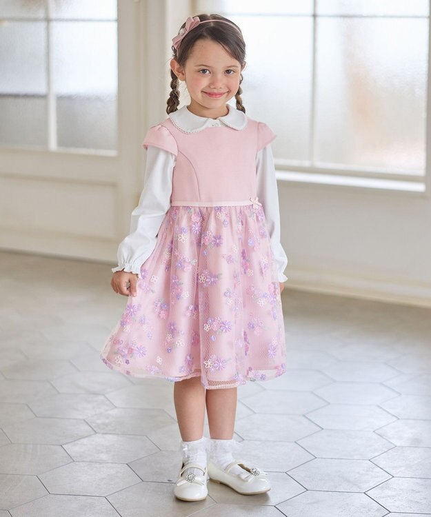 ANY KIDS 丸襟 カットソーブラウス ホワイト