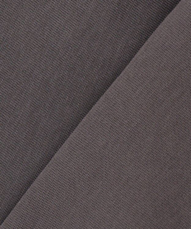 ANY L 【洗濯機可能】ペプラム チュニック丈トップス チャコール