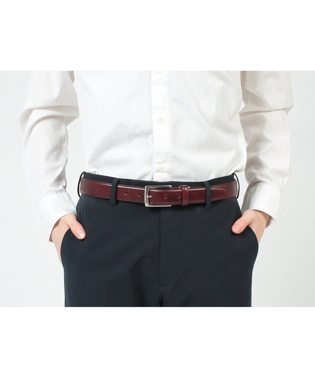 REGAL FOOT COMMUNITY 【リーガル】TS89 銀付き スムースベルト ベルト ワイン