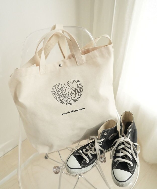 WEGO 2wayキャンバストート 柄6