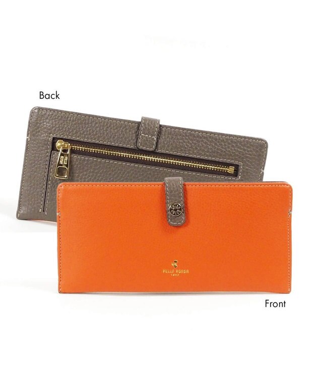 PELLE BORSA スリムウォレット Reinette Goods レネットグッズ 4707 オレンジ