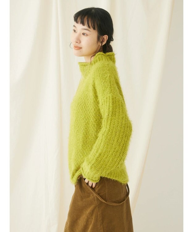 CRAFT STANDARD BOUTIQUE バスケットモールスタンドネックプルオーバー Yellow