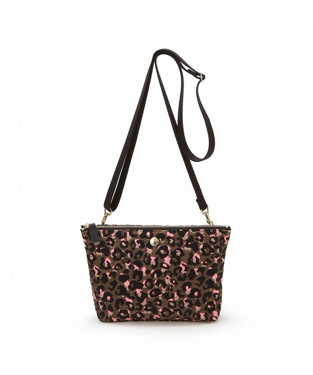 TOPKAPI 【TREASURE TOPKAPI】アニマルジャガード 2WAY ショルダーバッグ ブラウン