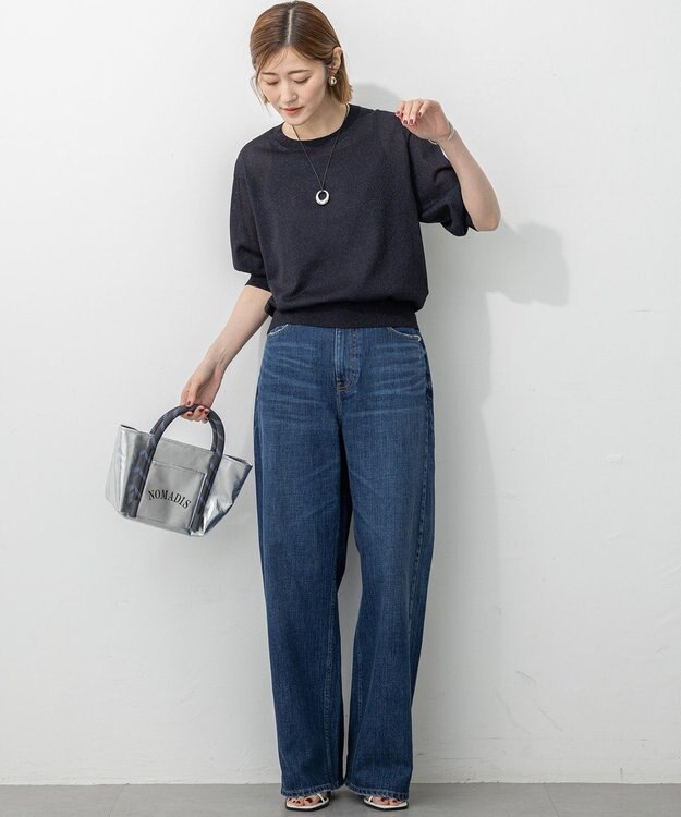 23区 L 【見上愛さん着用/RED CARD TOKYO×23区】カーヴィー デニム パンツ ミッドブルー系