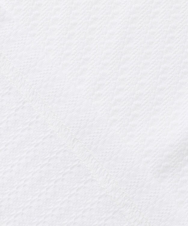 23区GOLF 【WOMEN】【UVケア】ストレッチタックジャガード 半袖シャツ 通気性に優れて涼やか！ ホワイト系