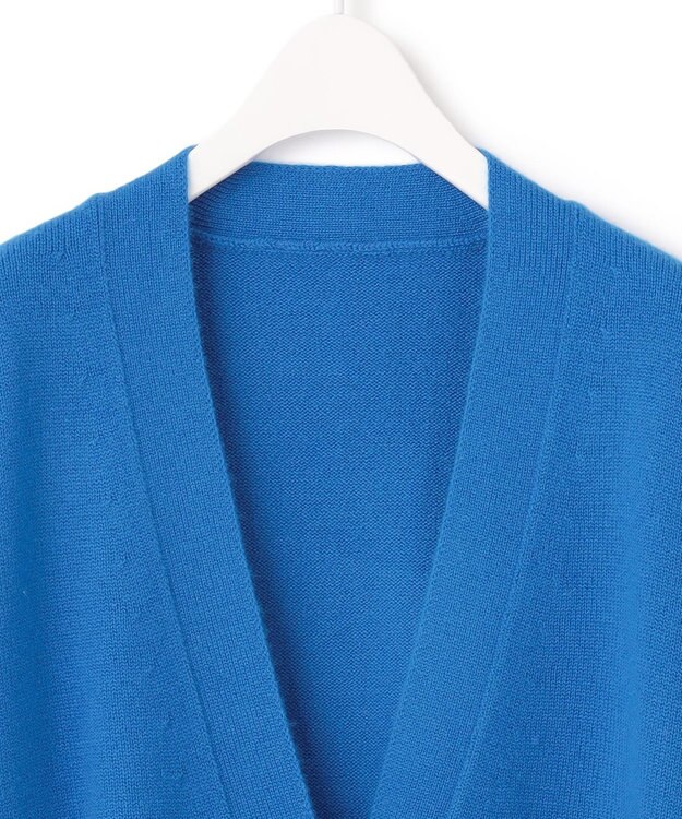 ICB 【洗える】 ソフトカシミヤミックス カーディガン サファイア系