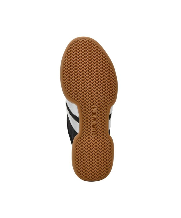 STEVE MADDEN BISCOTTI レトロコートニットスニーカー ブラックシルバー