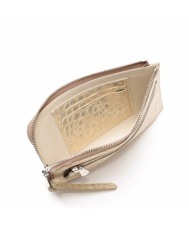 A.D.M.J. 【牛革】ヴィッテリグリシャムウェンディ　オーガナイザーパース ゴールド