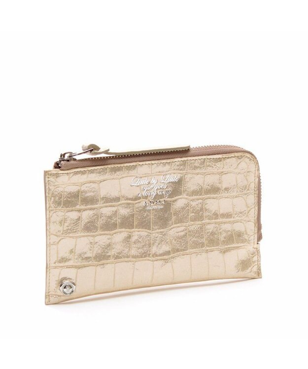 A.D.M.J. 【牛革】ヴィッテリグリシャムウェンディ　オーガナイザーパース ゴールド