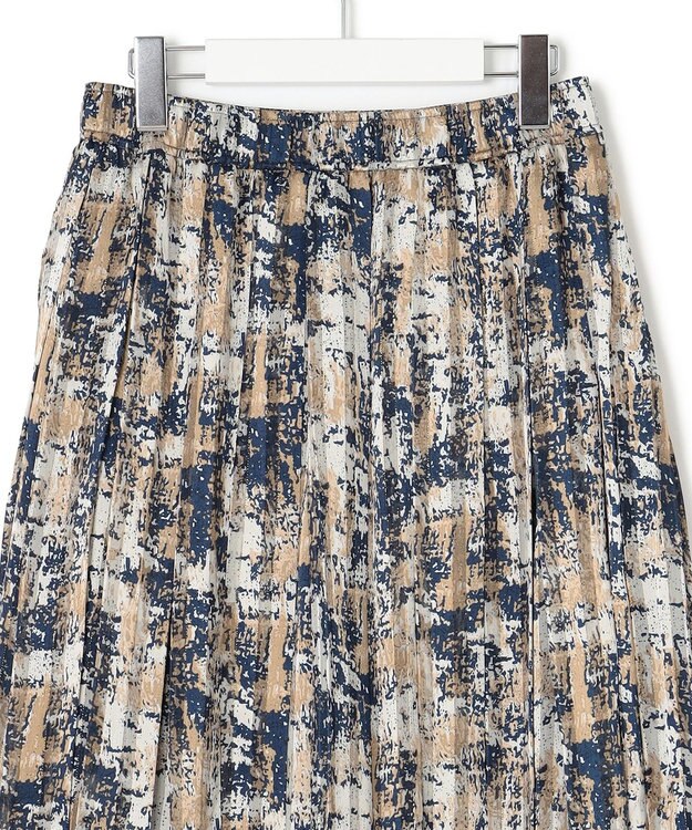 J.PRESS YORK STREET 【WOMEN】ペイントプリントスカート ネイビー系5