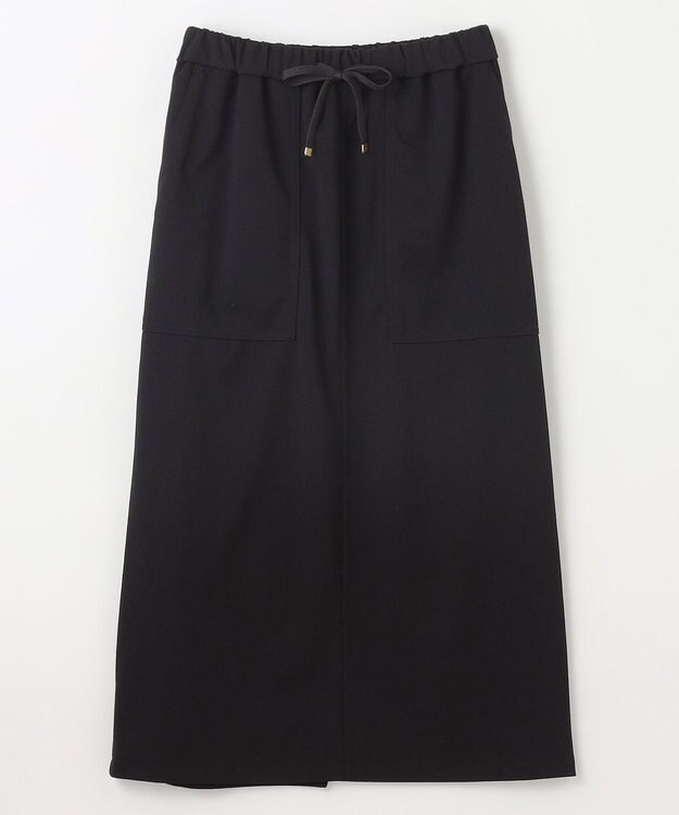 ANY L カットジョーゼットベイカースカート ブラック