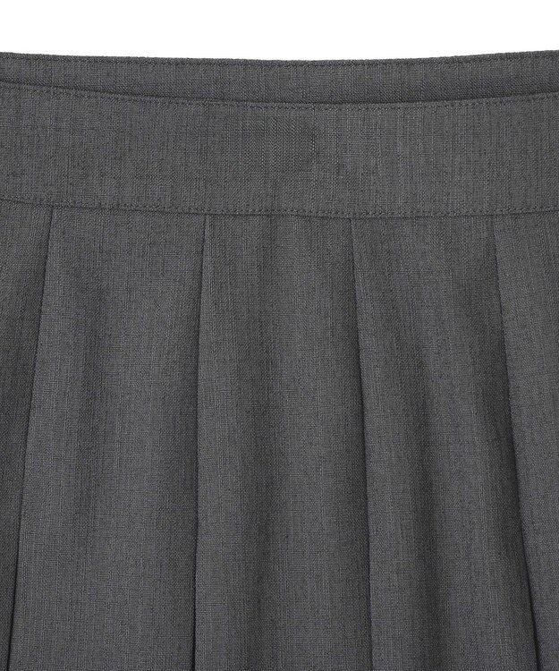 Green Parks ■ＷＩＴＨ　ＫＵＲＵＭＩ．Ｎ　プリーツミディスカート Charcoal Gray