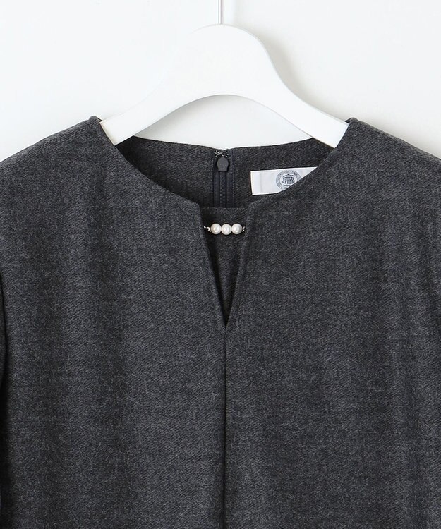J.PRESS LADIES S 【セットアップ対応】コンパクトジャージー ワンピース グレー系