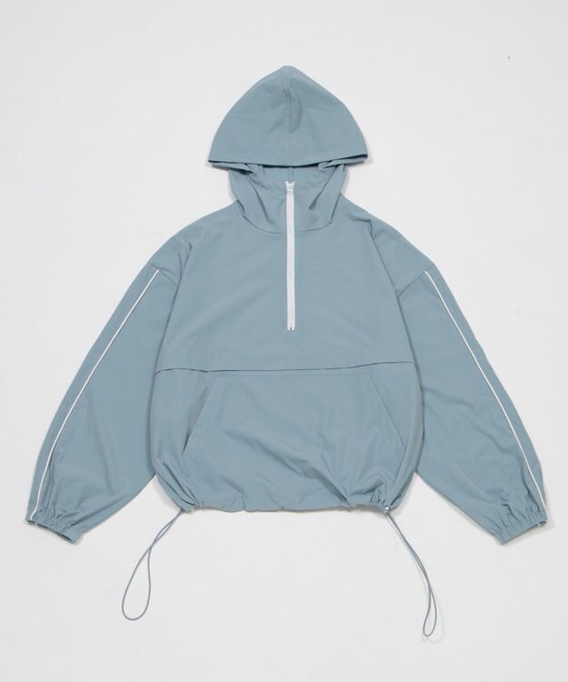 WEGO 【日焼け対策/セットアップ対応】ラッシュガードラインアノラックパーカー ブルー