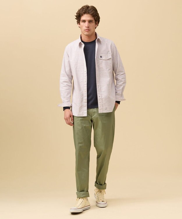 J.PRESS MEN 【KING SIZE】【IVY SHIRTS / 8色展開】オックスフォードオーバル シャツ /B.D. レッド系3