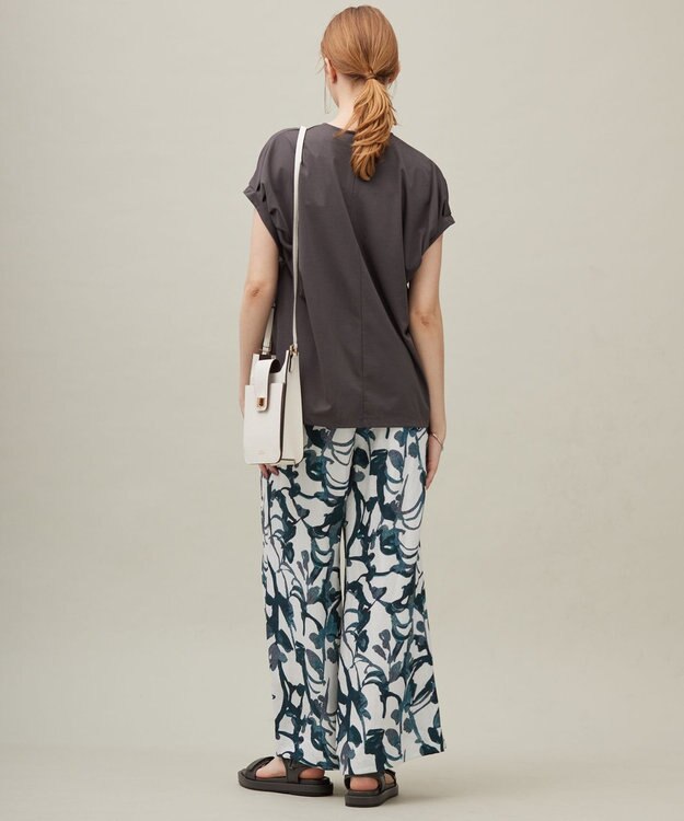 23区 【SACRA】プレーティングクロス カットソー チャコールグレー系