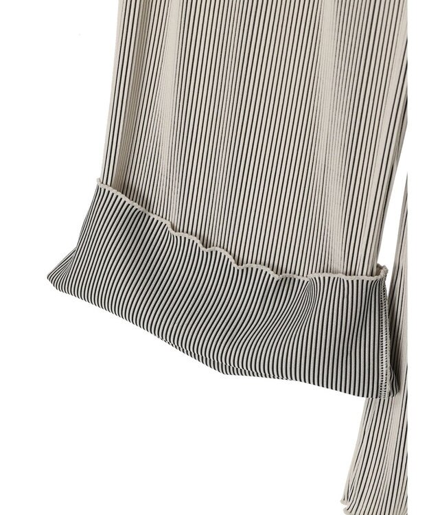 Green Parks プリーツ風カットパンツ Ivory