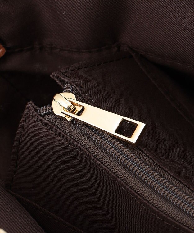 LA BAGAGERIE 【maison vert】 【ペーパー素材・多収納】ラウンド2WAYかごバッグ キャメル