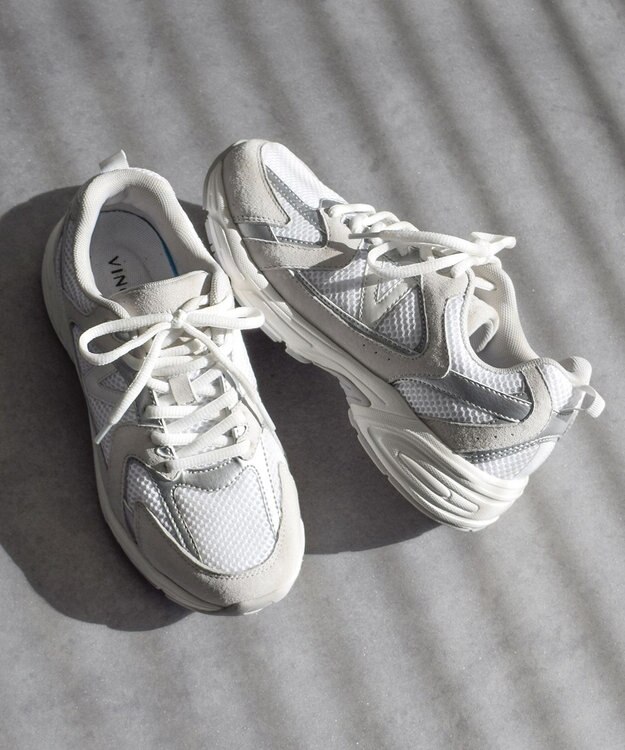 Bridget Birkin 【VINCULUM】スエードコンビレースアップスニーカー ホワイト