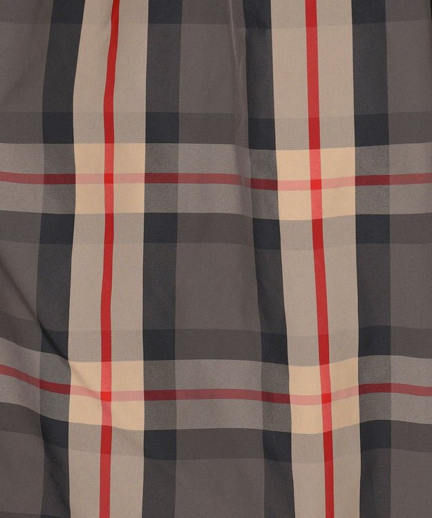 ANY 【ウエストゴム】ビックチェックタフタスカート キャメル